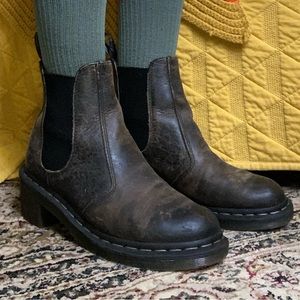 Dr. Martens Brown Heeled Chelsea Boots